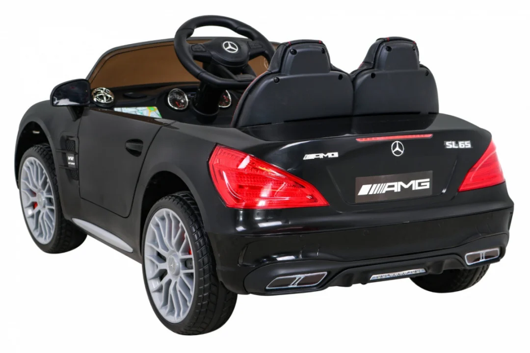 Mercedes Benz AMG SL65 S električni dječji auto crni + daljinski upravljač + audio LED + eko, crna_5