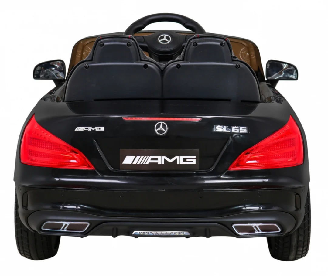 Mercedes Benz AMG SL65 S električni dječji auto crni + daljinski upravljač + audio LED + eko, crna_6