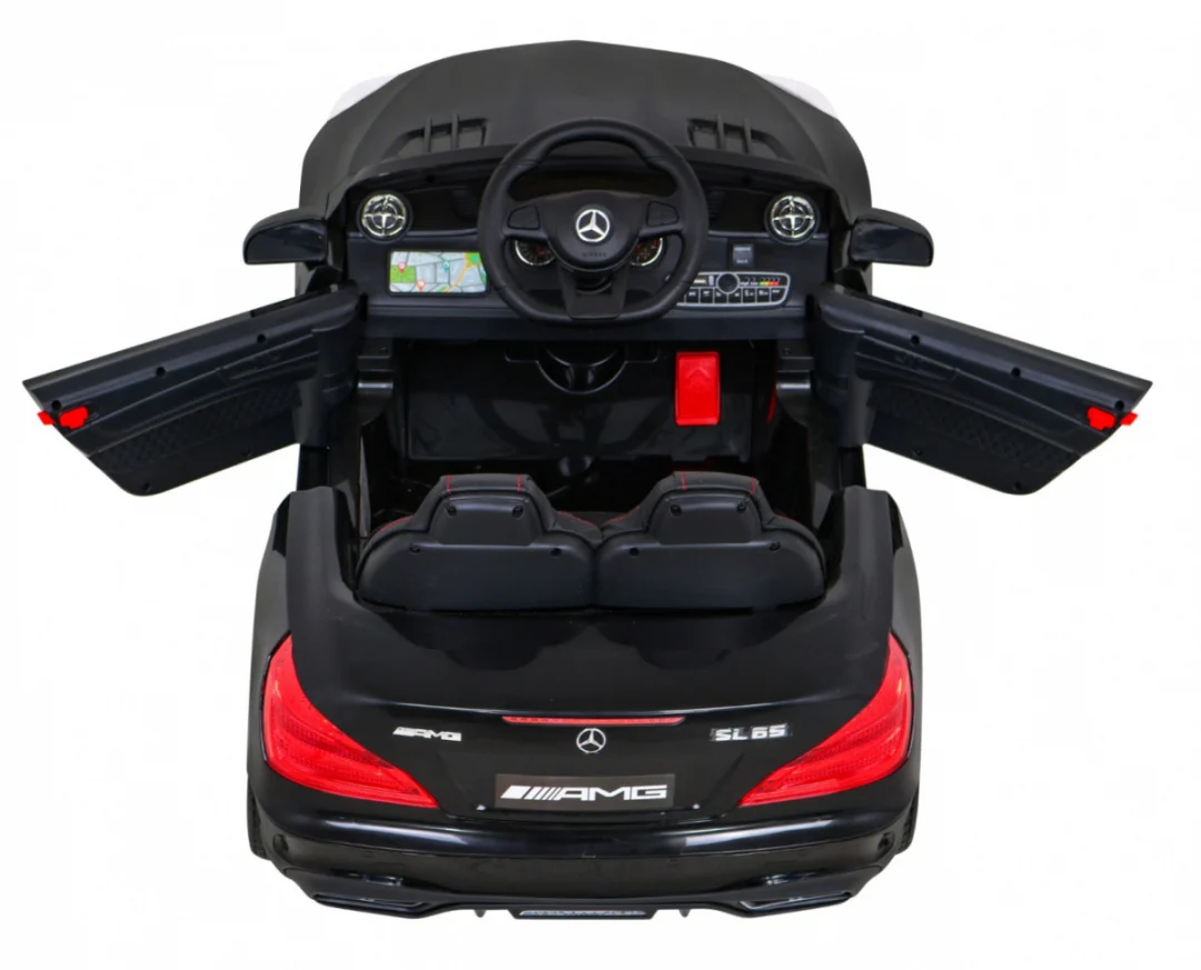 Mercedes Benz AMG SL65 S električni dječji auto crni + daljinski upravljač + audio LED + eko, crna_8