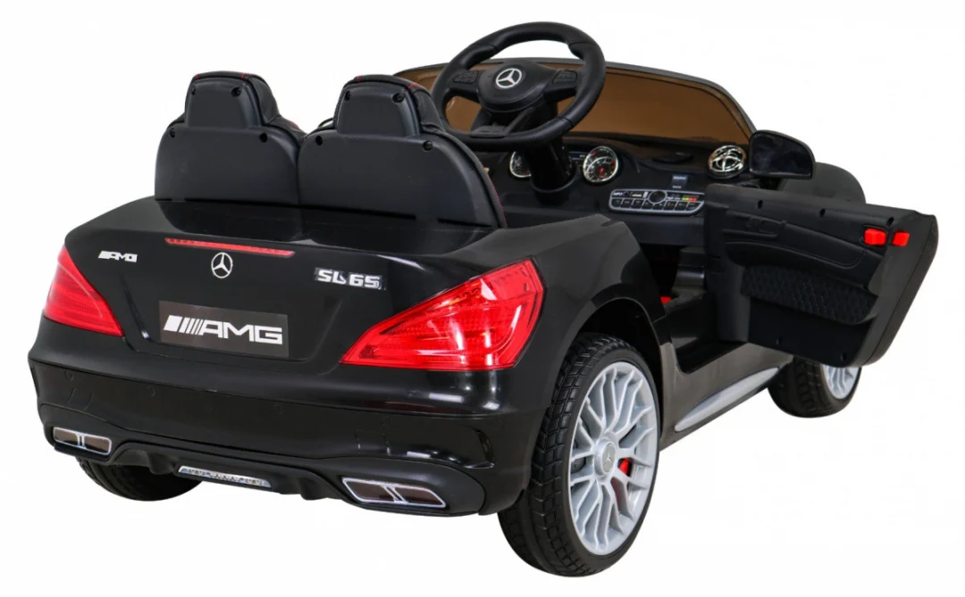 Mercedes Benz AMG SL65 S električni dječji auto crni + daljinski upravljač + audio LED + eko, crna_9