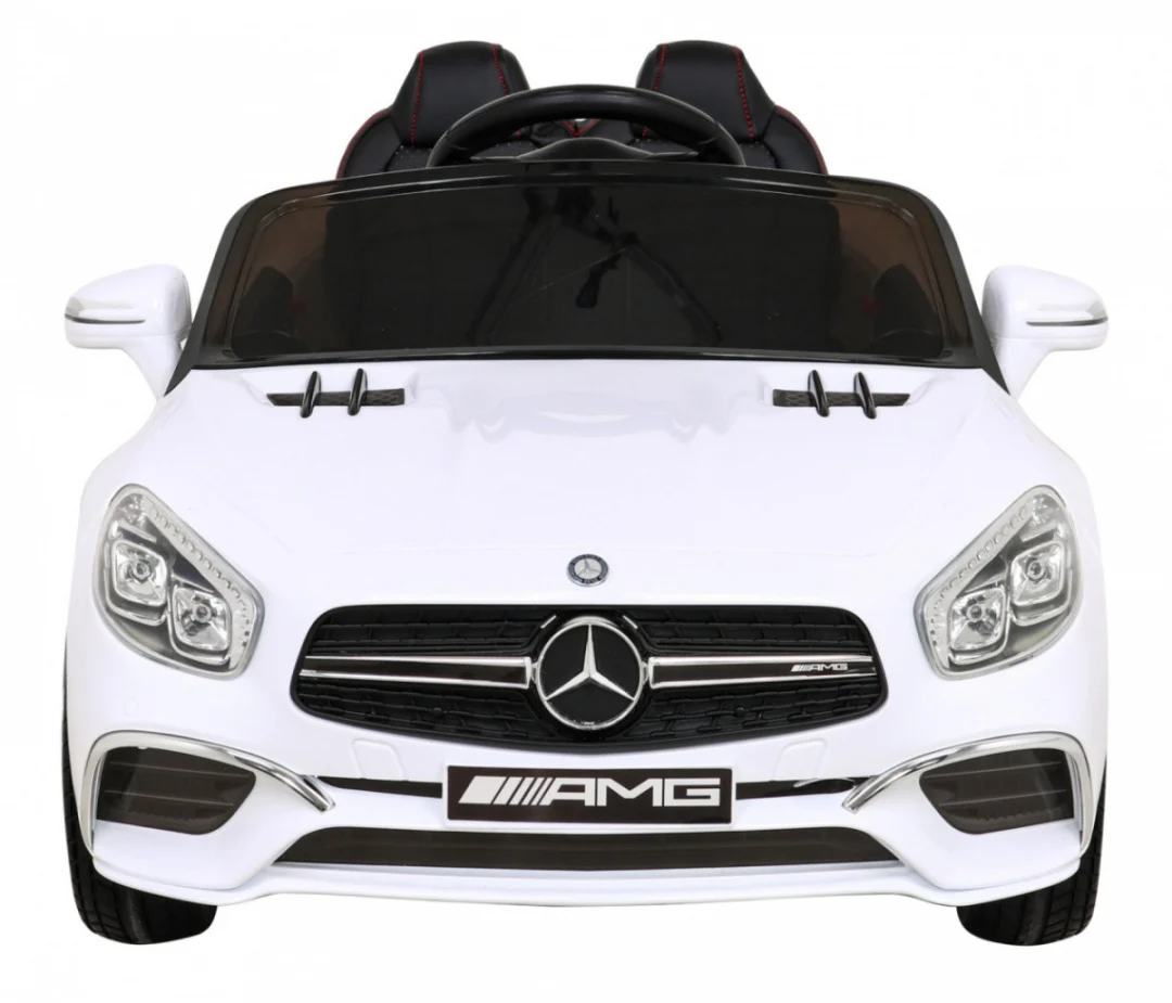 Mercedes Benz AMG SL65 S električni dječji bijeli + daljinski upravljač, bijela_3