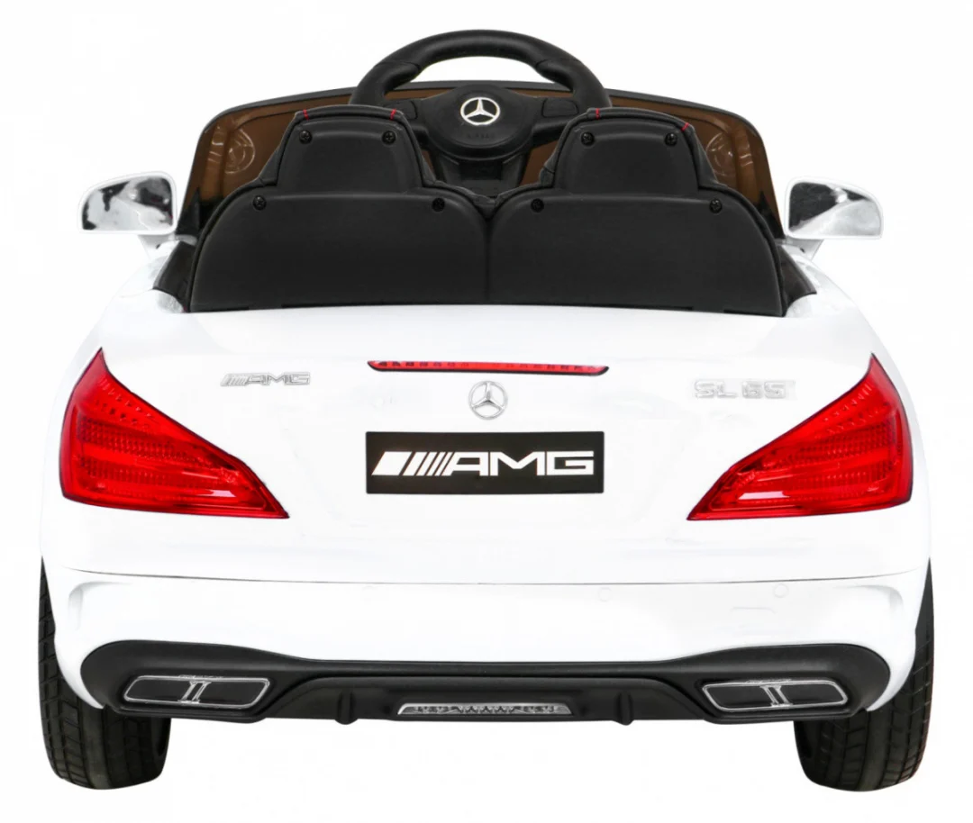 Mercedes Benz AMG SL65 S električni dječji bijeli + daljinski upravljač, bijela_6