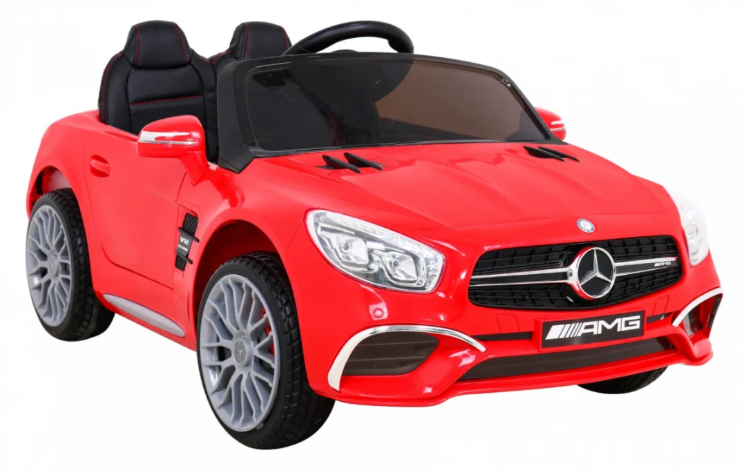 Mercedes Benz AMG SL65 S električni dječji crveni + daljinski upravljač + audio LED + eko, crvena_10