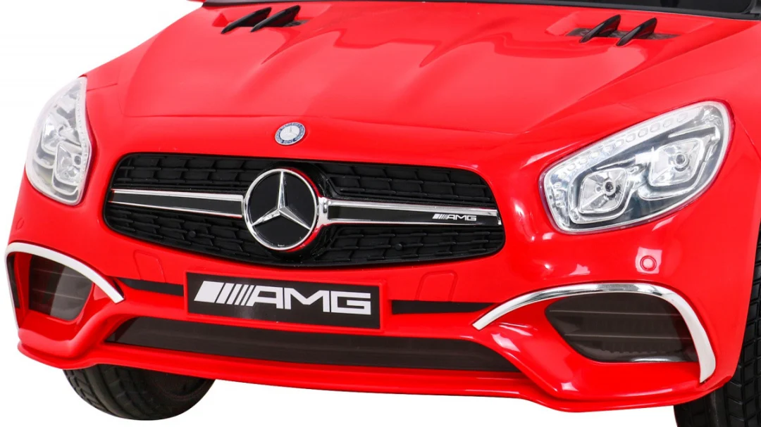 Mercedes Benz AMG SL65 S električni dječji crveni + daljinski upravljač + audio LED + eko, crvena_12