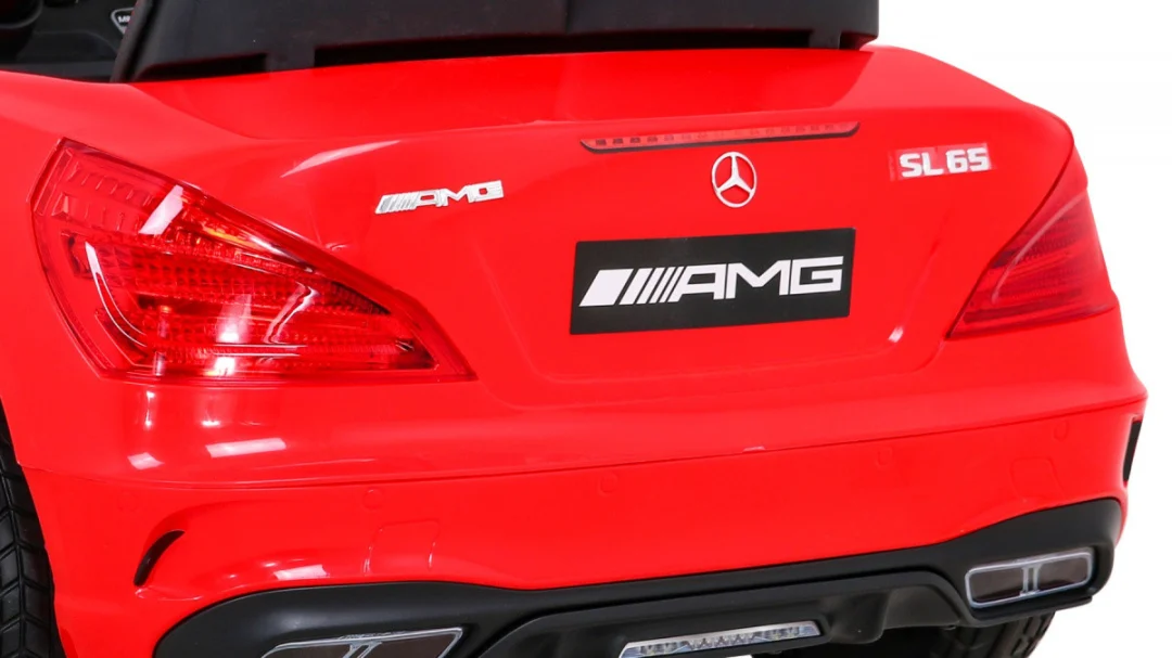 Mercedes Benz AMG SL65 S električni dječji crveni + daljinski upravljač + audio LED + eko, crvena_13