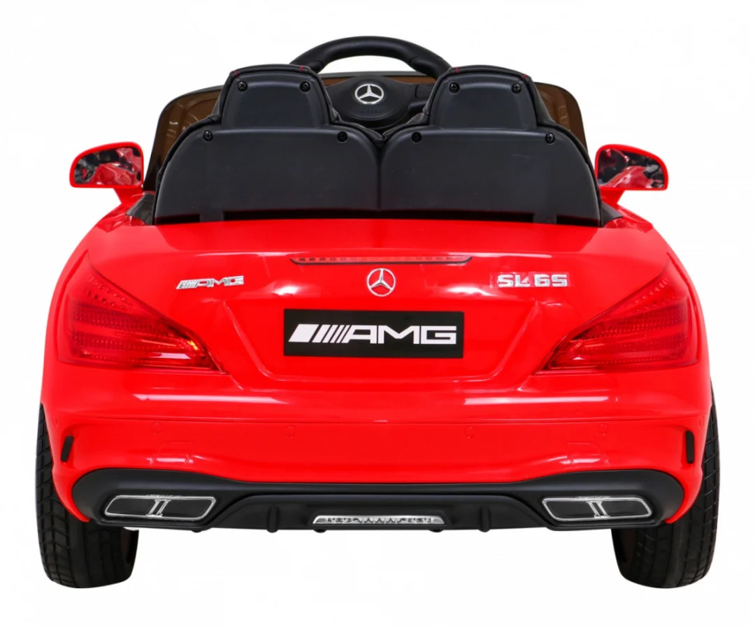 Mercedes Benz AMG SL65 S električni dječji crveni + daljinski upravljač + audio LED + eko, crvena_6