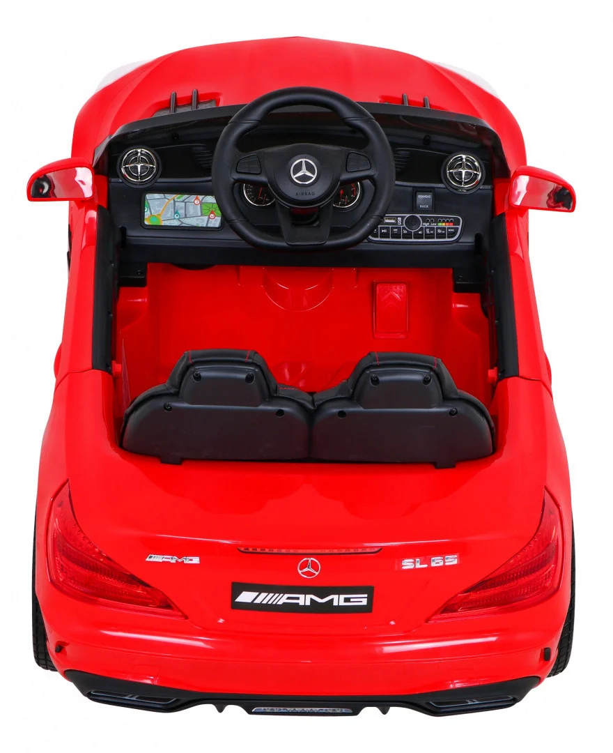Mercedes Benz AMG SL65 S električni dječji crveni + daljinski upravljač + audio LED + eko, crvena_7