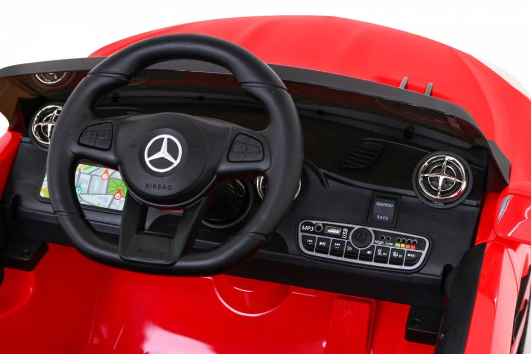 Mercedes Benz AMG SL65 S električni dječji crveni + daljinski upravljač + audio LED + eko, crvena_8