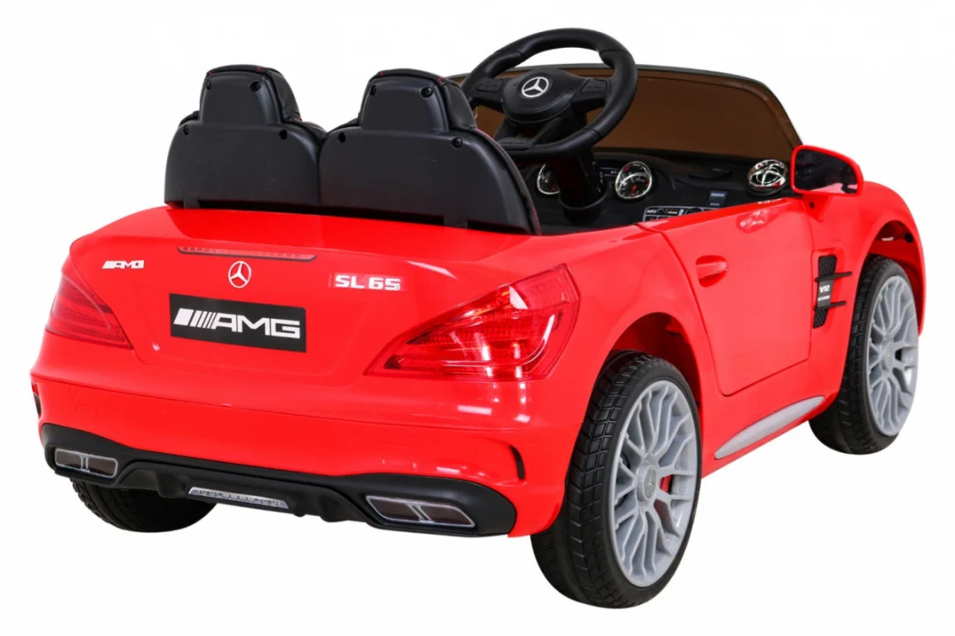 Mercedes Benz AMG SL65 S električni dječji crveni + daljinski upravljač + audio LED + eko, crvena_9