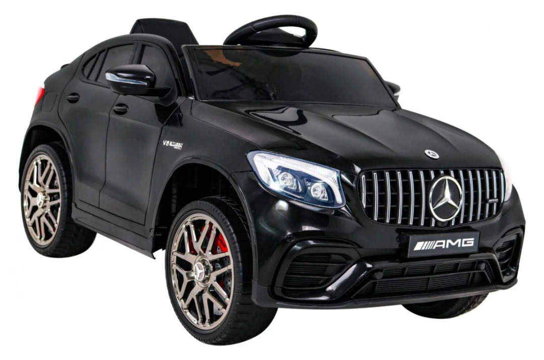Mercedes Benz GLC63S za djecu Crni SUV + Daljinski upravljač + 4x4 pogon, crna_11
