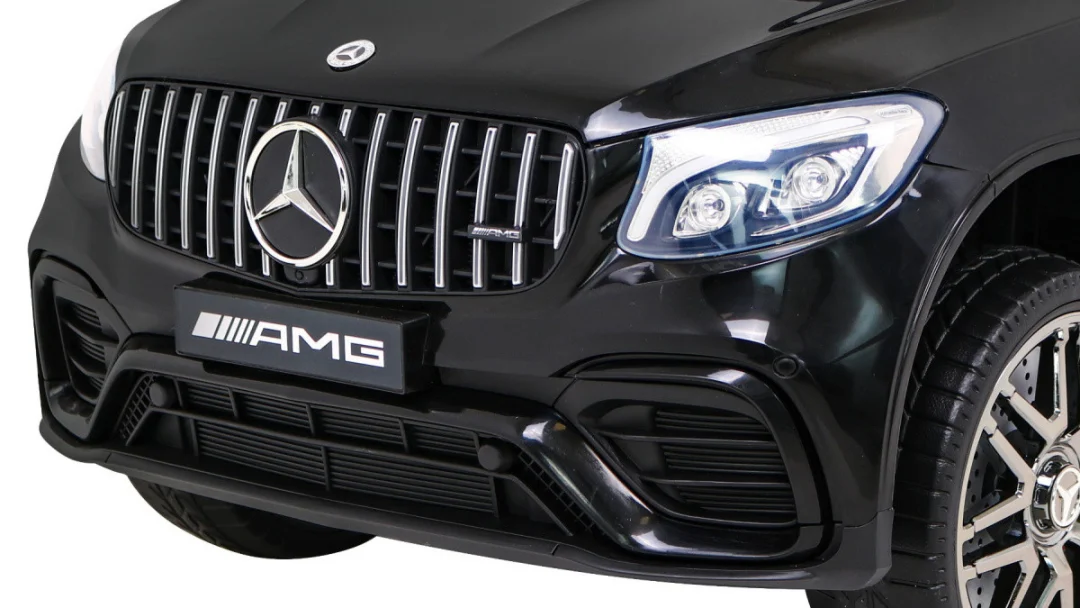 Mercedes Benz GLC63S za djecu Crni SUV + Daljinski upravljač + 4x4 pogon, crna_13