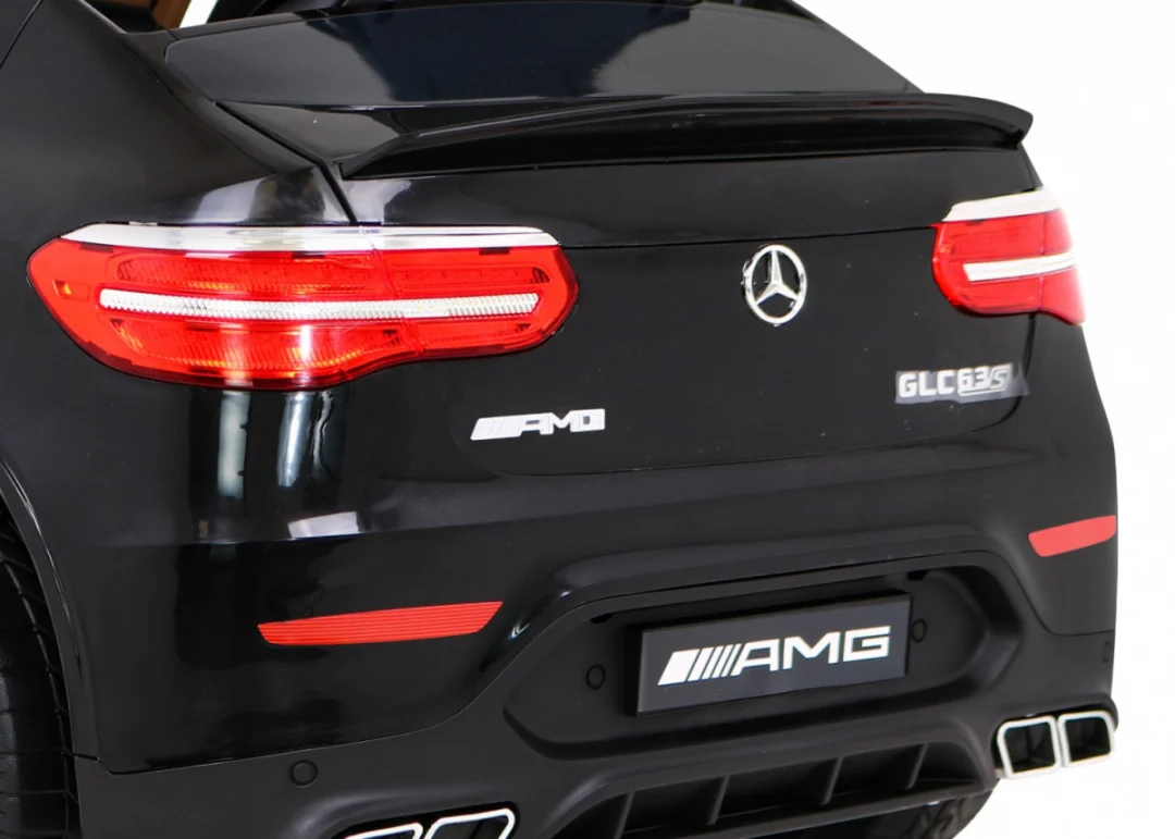 Mercedes Benz GLC63S za djecu Crni SUV + Daljinski upravljač + 4x4 pogon, crna_14