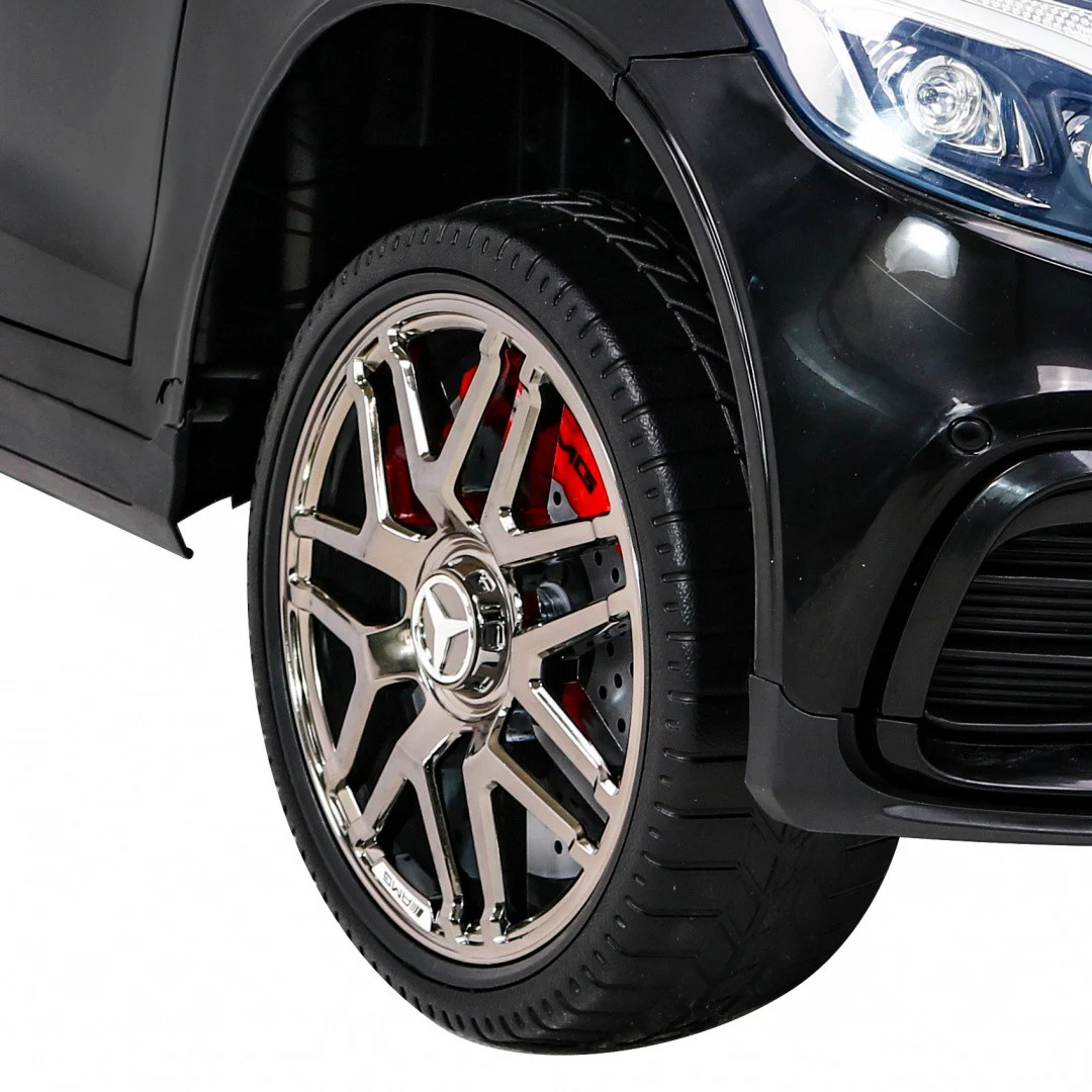 Mercedes Benz GLC63S za djecu Crni SUV + Daljinski upravljač + 4x4 pogon, crna_15