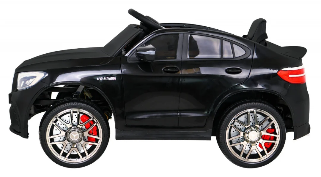 Mercedes Benz GLC63S za djecu Crni SUV + Daljinski upravljač + 4x4 pogon, crna_3