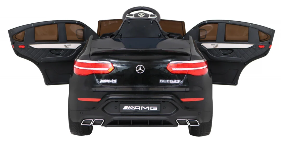 Mercedes Benz GLC63S za djecu Crni SUV + Daljinski upravljač + 4x4 pogon, crna_6