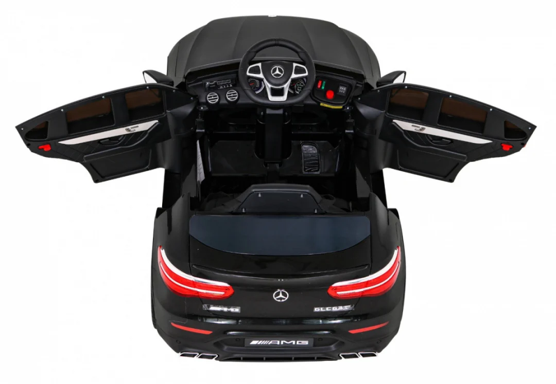 Mercedes Benz GLC63S za djecu Crni SUV + Daljinski upravljač + 4x4 pogon, crna_7
