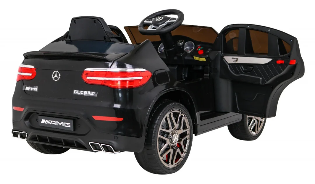 Mercedes Benz GLC63S za djecu Crni SUV + Daljinski upravljač + 4x4 pogon, crna_8