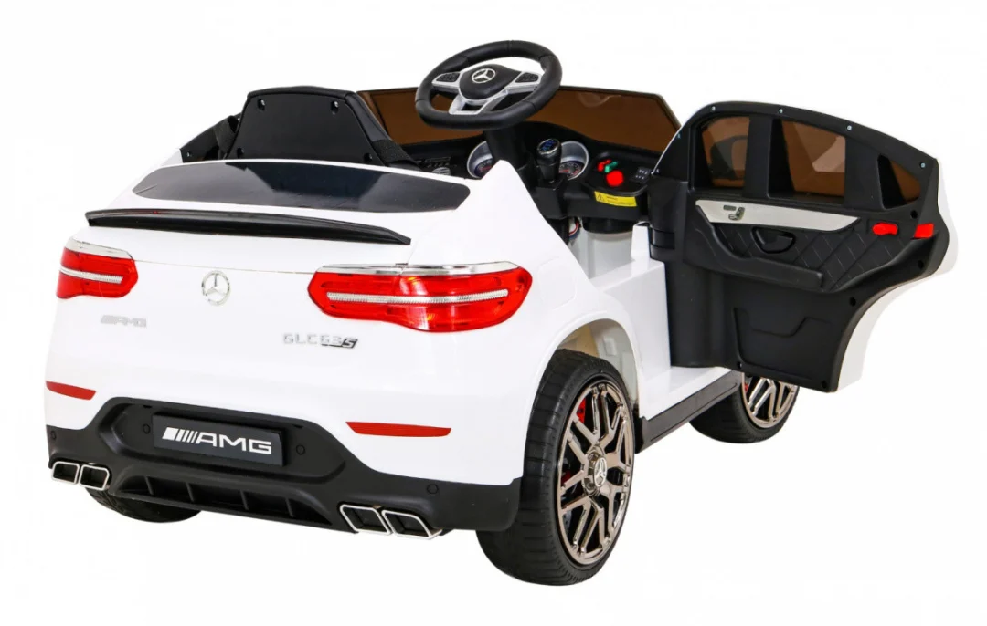 Mercedes Benz GLC63S za djecu, bijeli SUV + daljinski upravljač + 4x4 pogon, bijela_10