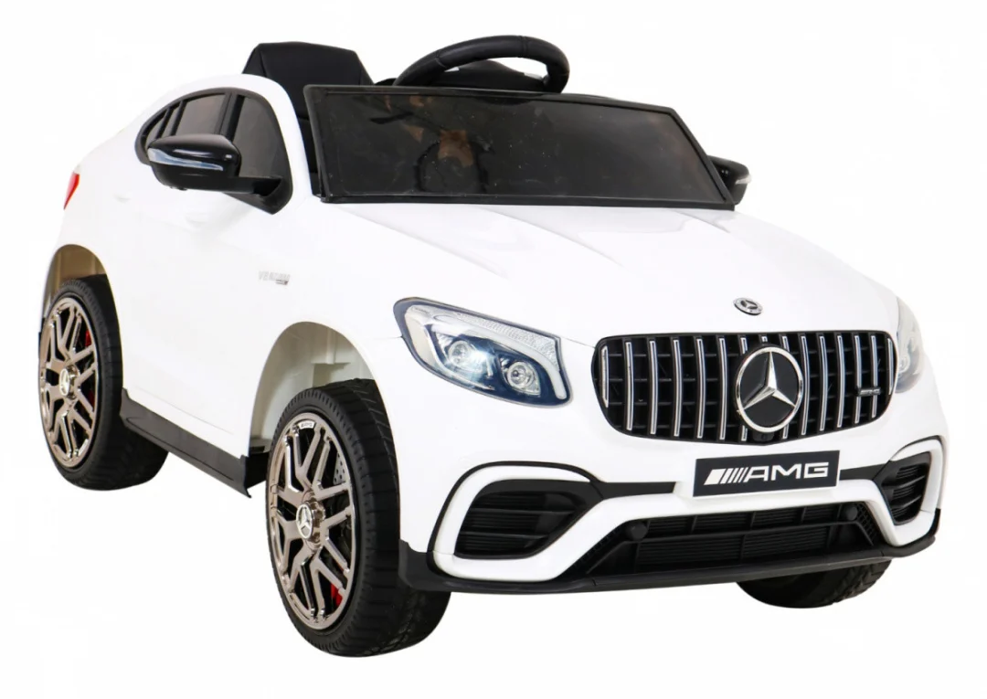 Mercedes Benz GLC63S za djecu, bijeli SUV + daljinski upravljač + 4x4 pogon, bijela_11