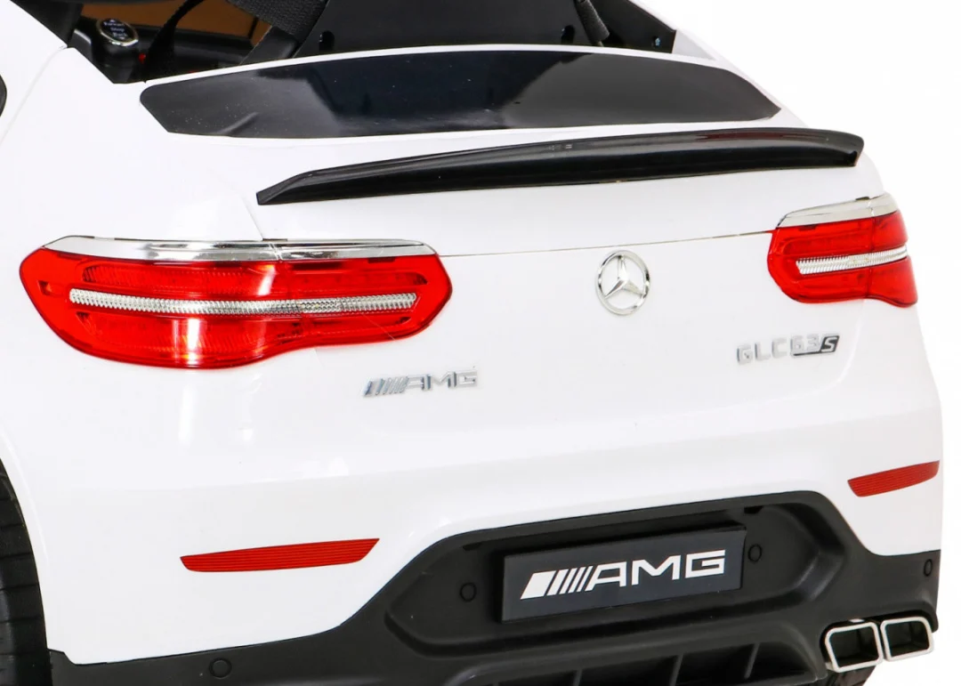 Mercedes Benz GLC63S za djecu, bijeli SUV + daljinski upravljač + 4x4 pogon, bijela_13
