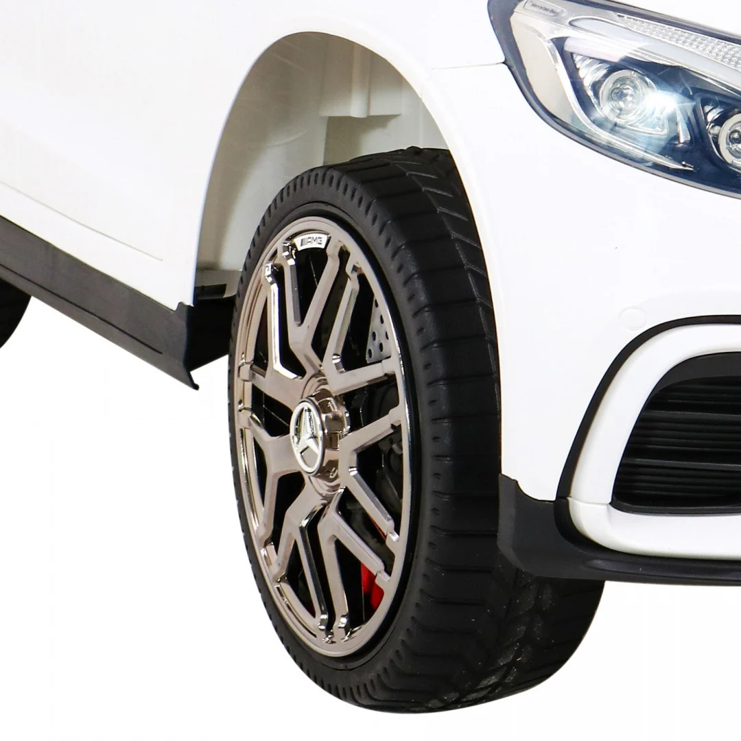 Mercedes Benz GLC63S za djecu, bijeli SUV + daljinski upravljač + 4x4 pogon, bijela_14