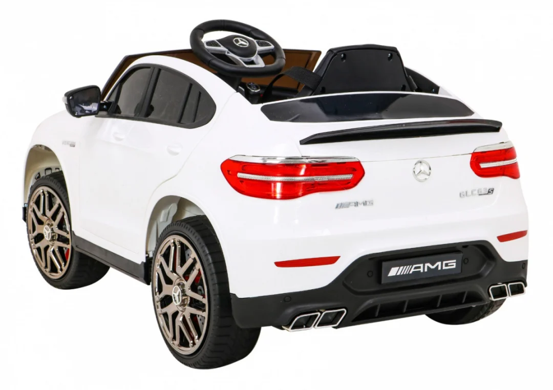 Mercedes Benz GLC63S za djecu, bijeli SUV + daljinski upravljač + 4x4 pogon, bijela_5