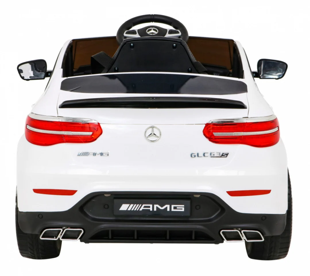 Mercedes Benz GLC63S za djecu, bijeli SUV + daljinski upravljač + 4x4 pogon, bijela_6