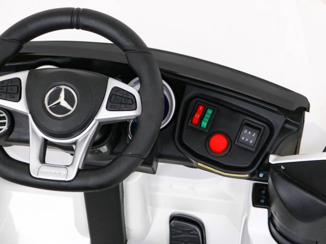 Mercedes Benz GLC63S za djecu, bijeli SUV + daljinski upravljač + 4x4 pogon, bijela_9