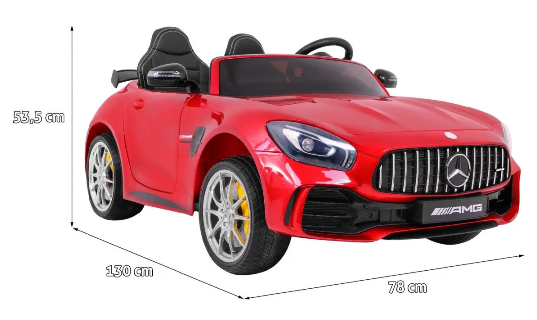 Mercedes-Benz GT R za djecu Crvena boja + 4x4 pogon + ventilacijski otvor + daljinski upravljač_2