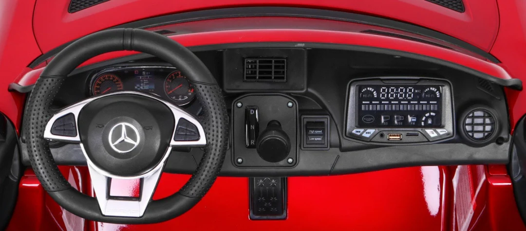 Mercedes-Benz GT R za djecu Crvena boja + 4x4 pogon + ventilacijski otvor + daljinski upravljač_8