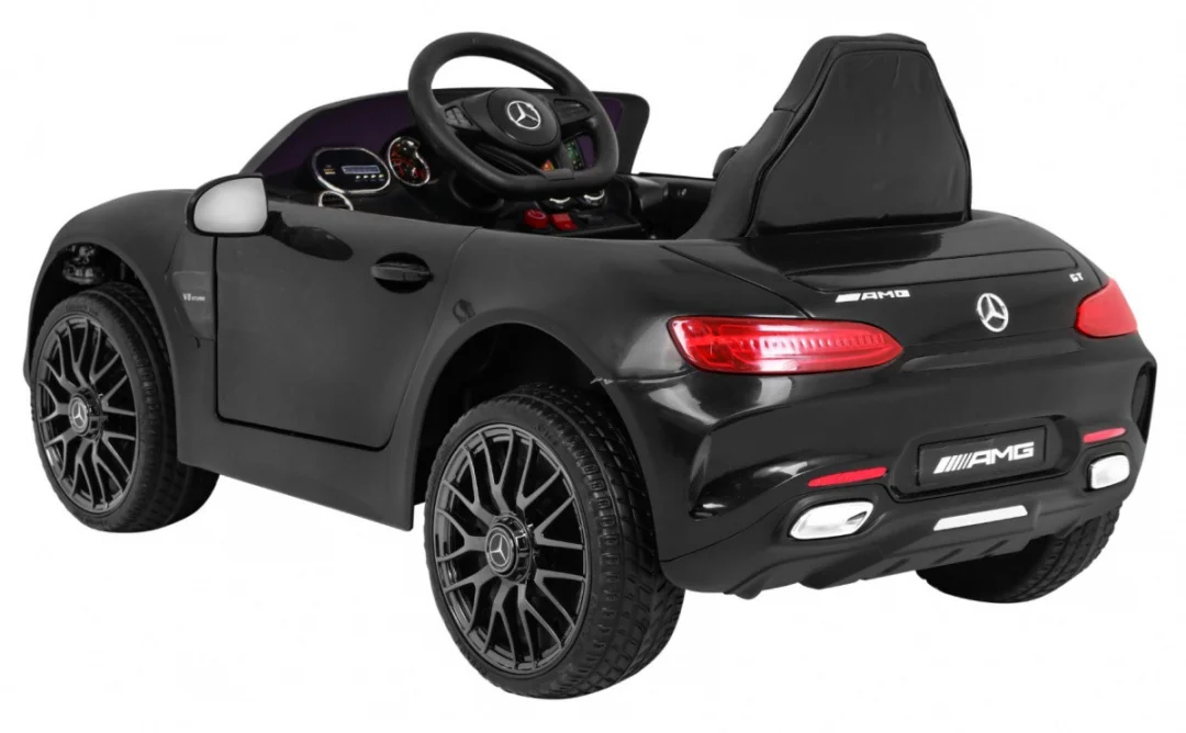 Mercedes Benz GT dječja autosjedalica na baterije crna + daljinski upravljač + spori start + MP3 LED_5