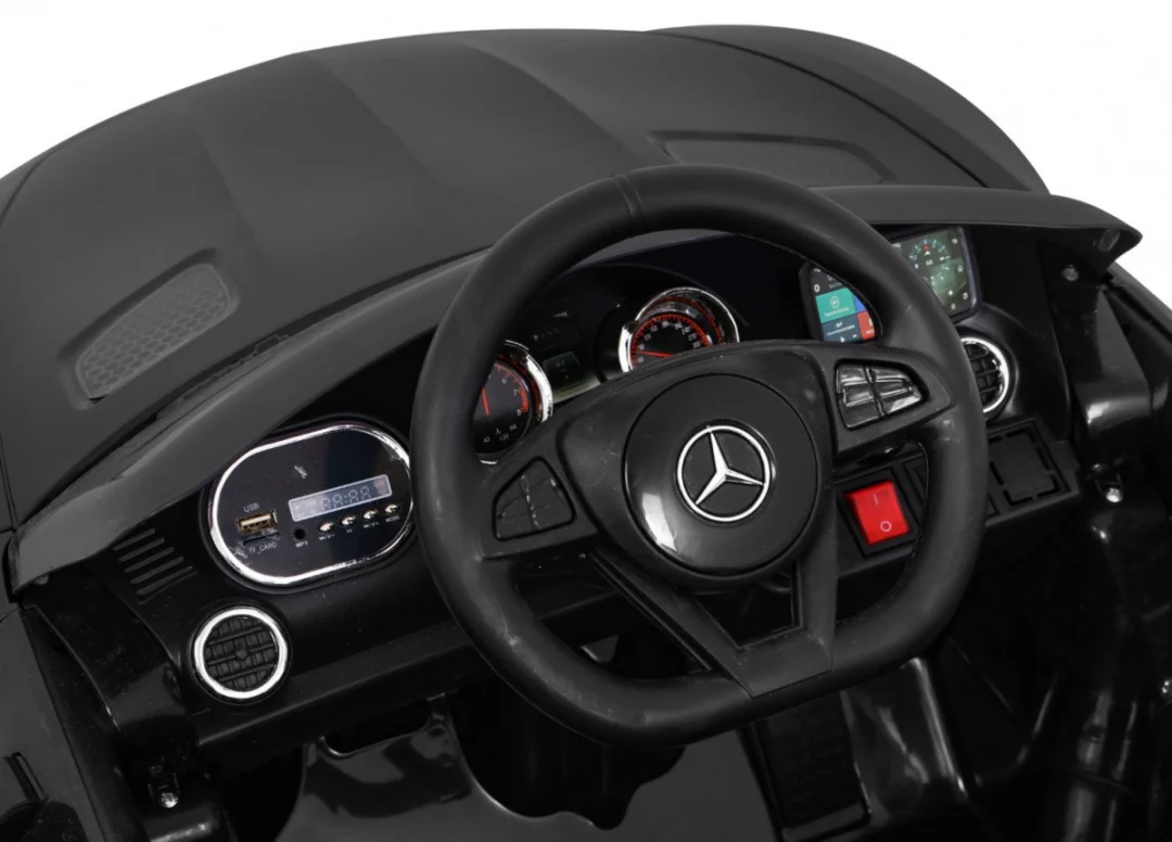 Mercedes Benz GT dječja autosjedalica na baterije crna + daljinski upravljač + spori start + MP3 LED_6