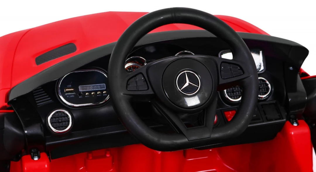 Mercedes Benz GT dječja kolica na baterije crvena + daljinski upravljač + spori start + MP3 LED_5