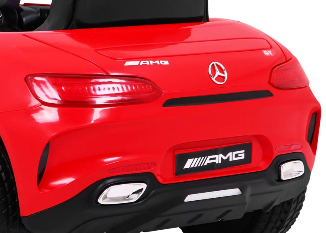 Mercedes Benz GT dječja kolica na baterije crvena + daljinski upravljač + spori start + MP3 LED_8