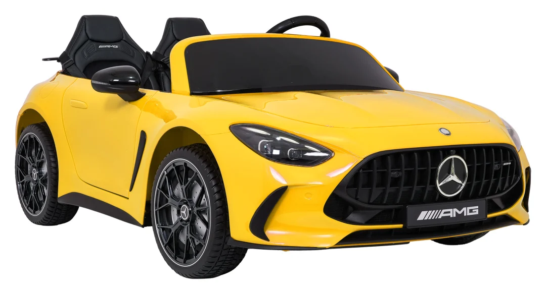 Mercedes-Benz GT63 AMG žuti auto na akumulator_11