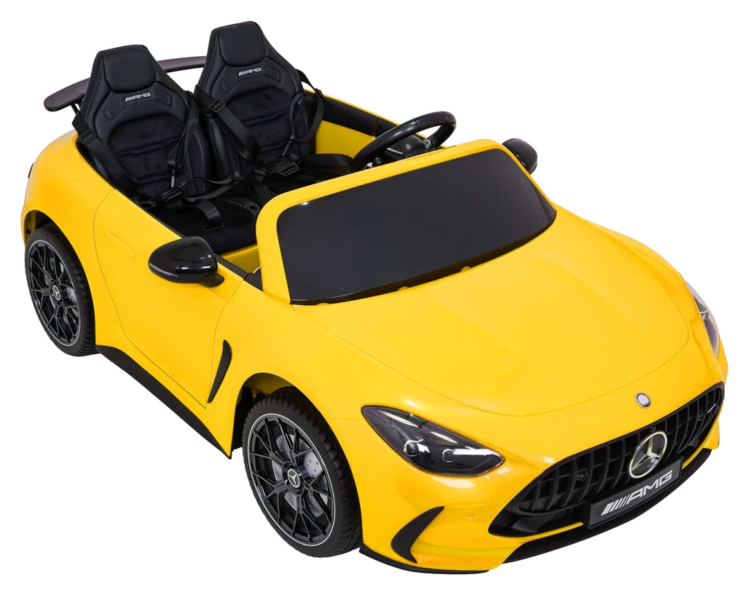 Mercedes-Benz GT63 AMG žuti auto na akumulator_14