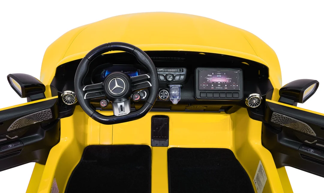 Mercedes-Benz GT63 AMG žuti auto na akumulator_19