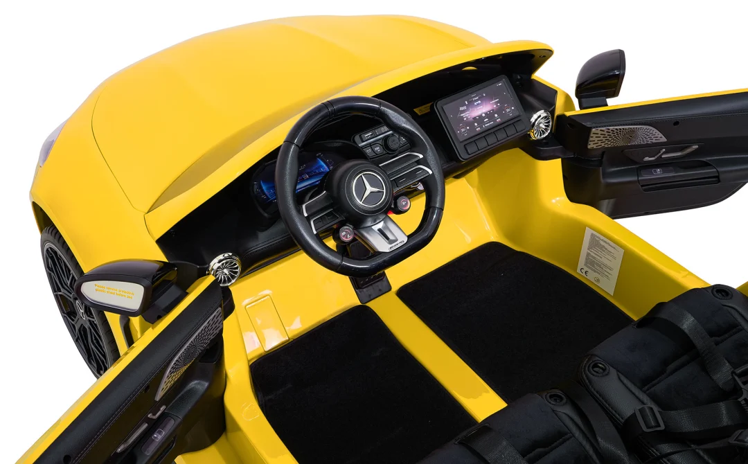 Mercedes-Benz GT63 AMG žuti auto na akumulator_20