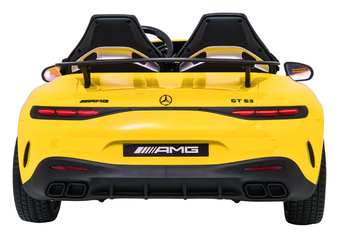 Mercedes-Benz GT63 AMG žuti auto na akumulator_9