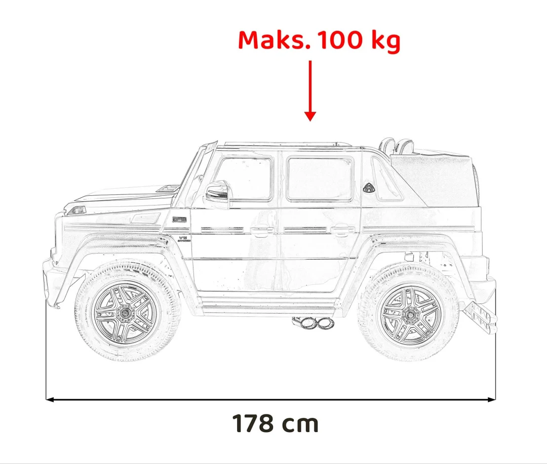 Mercedes Benz MAYBACH G650 Plava auto na akumulator_3
