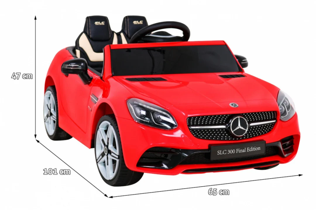 Mercedes Benz SLC300 Dječji automobil na baterije, crveni + MP3 zvukovi, svjetla, crvena_2