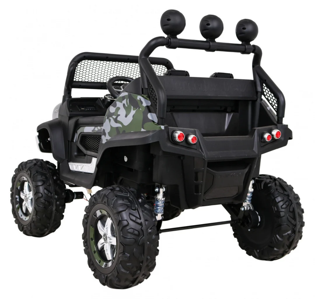 Mercedes Benz Unimog za djecu Camo boja + 4x4 pogon + daljinski upravljač + prtljažnik + spori_5