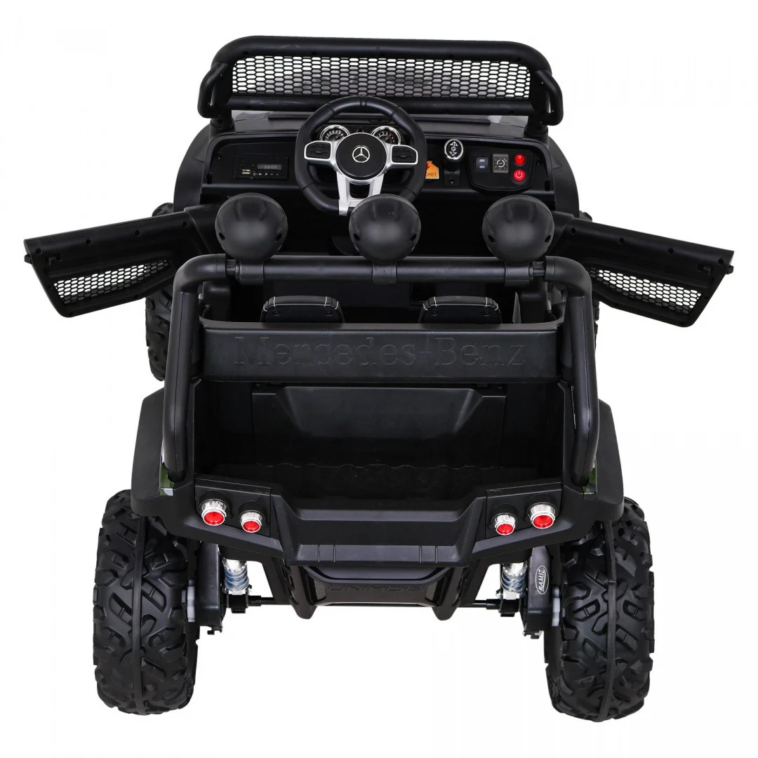 Mercedes Benz Unimog za djecu Camo boja + 4x4 pogon + daljinski upravljač + prtljažnik + spori_6