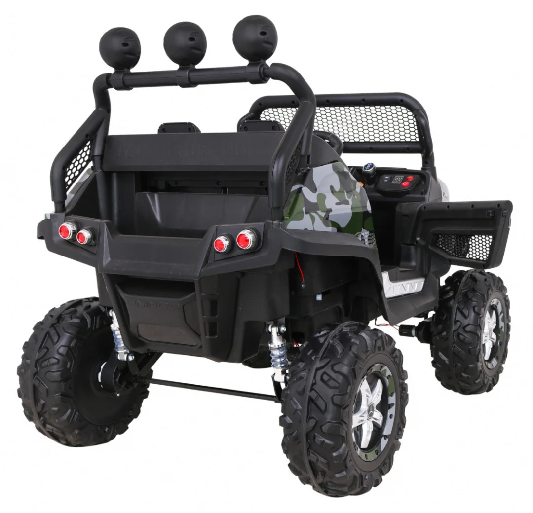 Mercedes Benz Unimog za djecu Camo boja + 4x4 pogon + daljinski upravljač + prtljažnik + spori_8