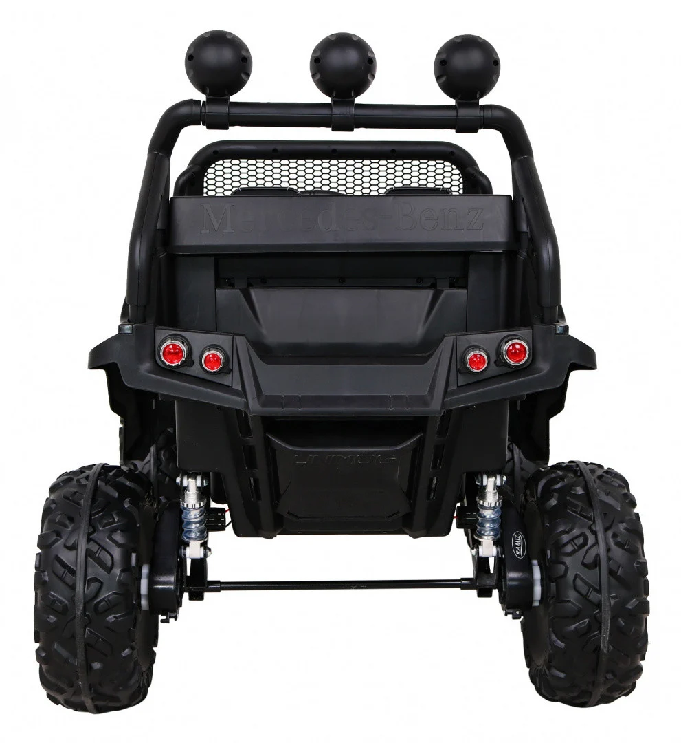 Mercedes Benz Unimog za djecu bijela boja + 4x4 pogon + daljinski upravljač + prtljažnik + spori_6