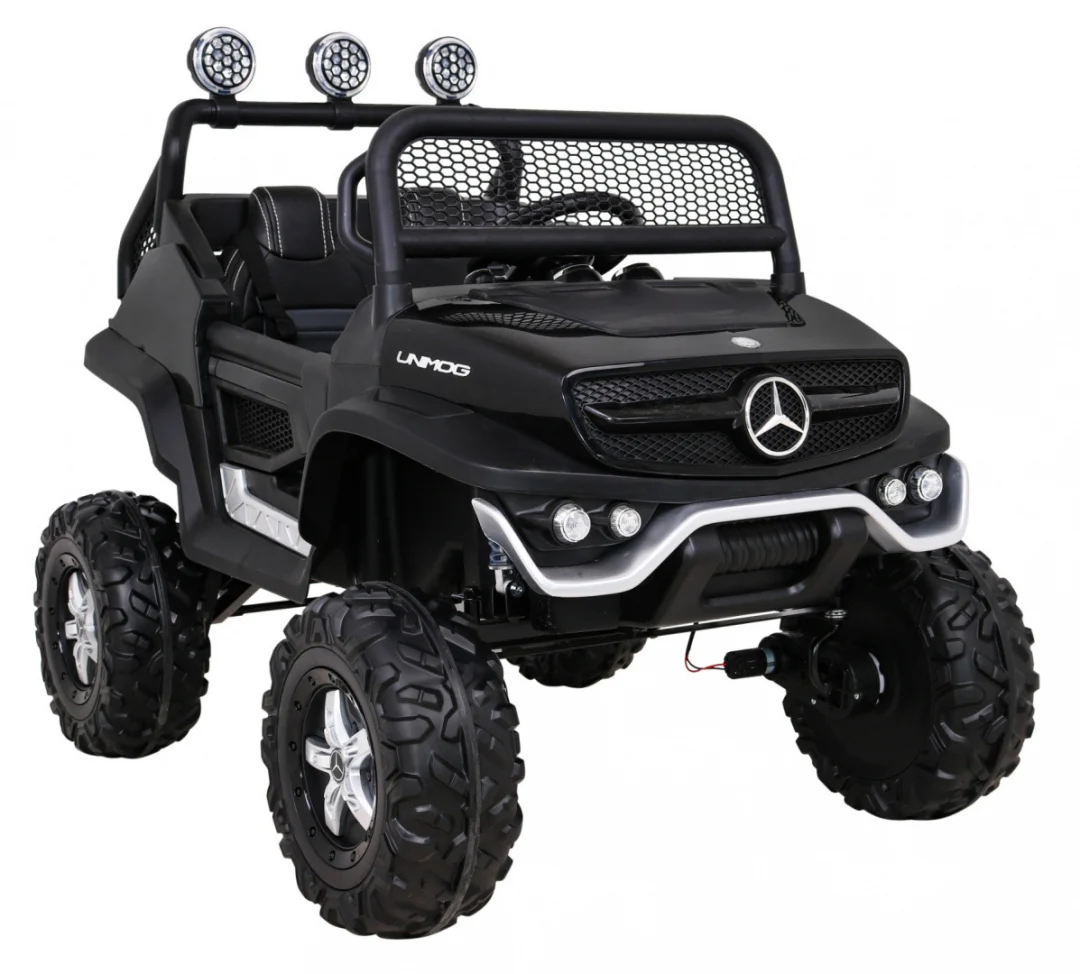 Mercedes Benz Unimog za djecu crni + terenski 4x4, crna_10