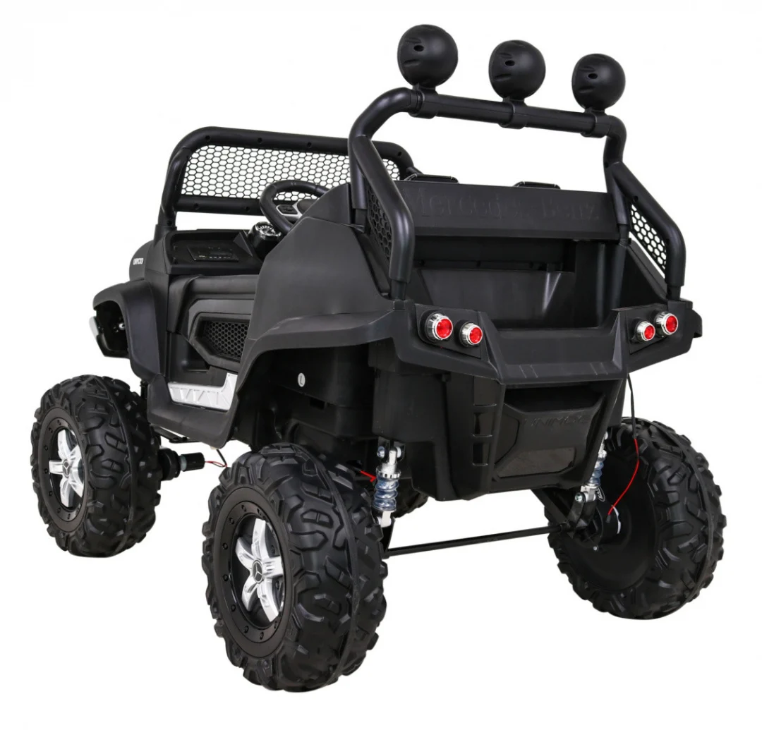 Mercedes Benz Unimog za djecu crni + terenski 4x4, crna_5