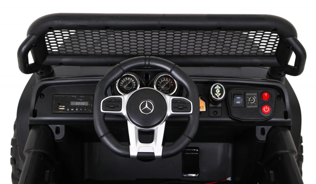 Mercedes Benz Unimog za djecu crni + terenski 4x4, crna_8