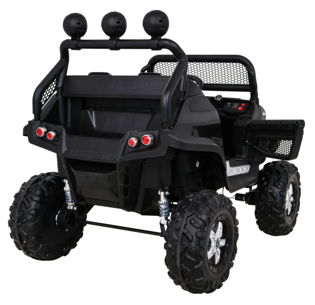 Mercedes Benz Unimog za djecu crni + terenski 4x4, crna_9