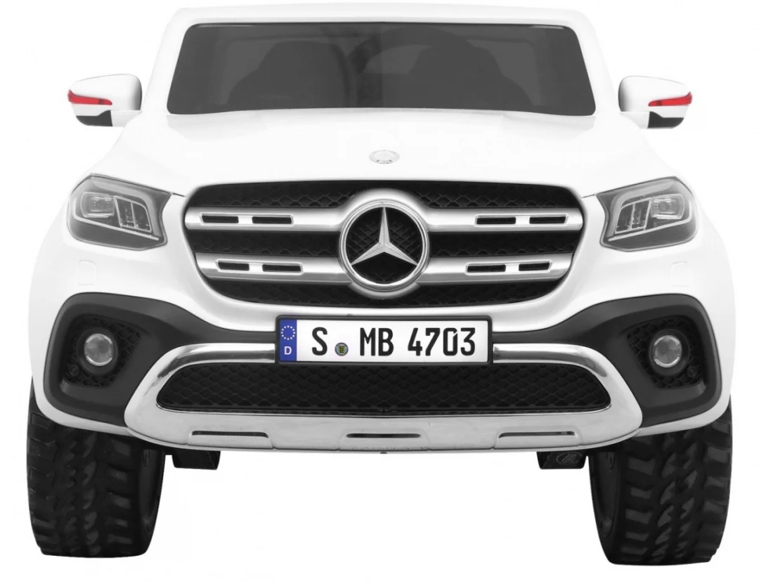 Mercedes Benz X-klasa za djecu Bijeli pick-up + daljinski upravljač + 4x4 pogon, bijela_3